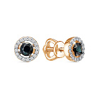 Серьги пусеты  С1734-122 бр сапф