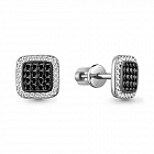 Серьги пусеты  48859АЧ