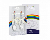 Столовые приборы 1207НБ05808 детский "Медвежонок" малин